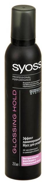 Мусс для волос SYOSS glossing hold, 250мл