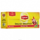  LIPTON  english breakfast, 2*25,   3 .