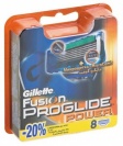 Сменные кассеты для бритья GILLETTE fusion proglide  power, 8шт