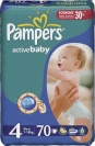  PAMPERS Active baby jumbo maxi 4 (7-14), 70